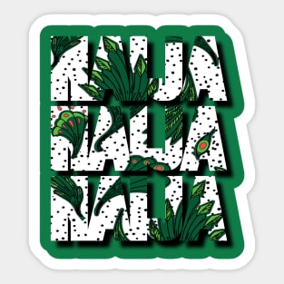 Naija Classical Palms Sticker